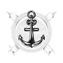 anchor with Virgo sign and a lion  tattoo design idea