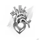 heart attack, motercycle accident, wheelchair tattoo design idea