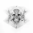 broken fibia and tibia xray tattoo design idea