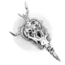 broken fibia and tibia xray tattoo design idea