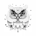 minerva and her owl tattoo design idea