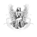 Renaissance Angel tattoo design idea