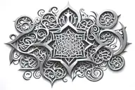 arabic tattoo design idea