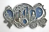 arabic tattoo design idea