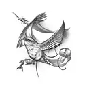 mockingbird tattoo design idea