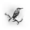 mockingbird tattoo design idea