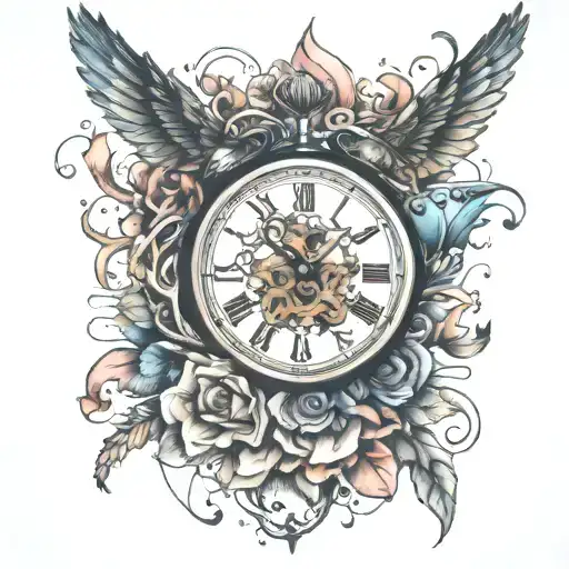 MOMENTS IN TIME tattoo design idea