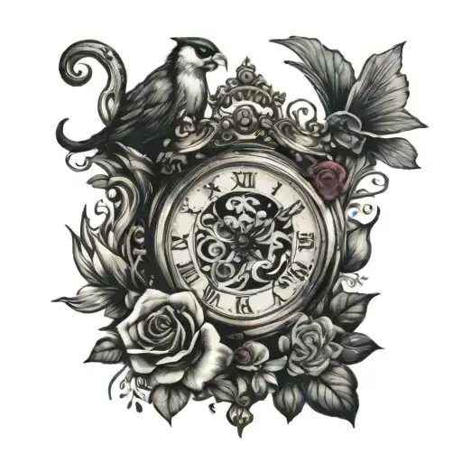 MOMENTS IN TIME tattoo design idea