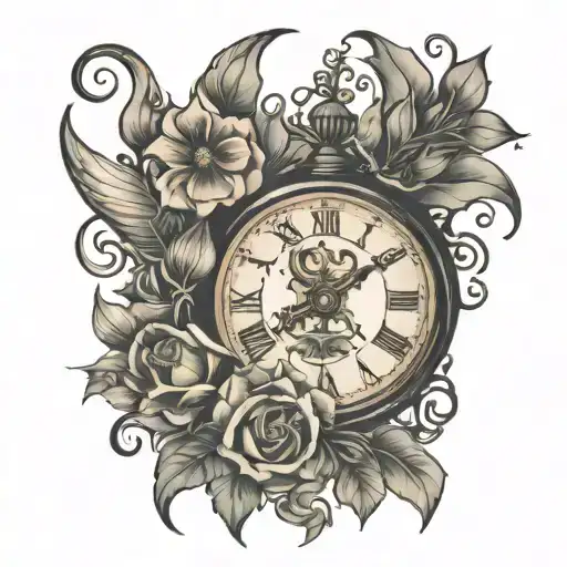 MOMENTS IN TIME tattoo design idea
