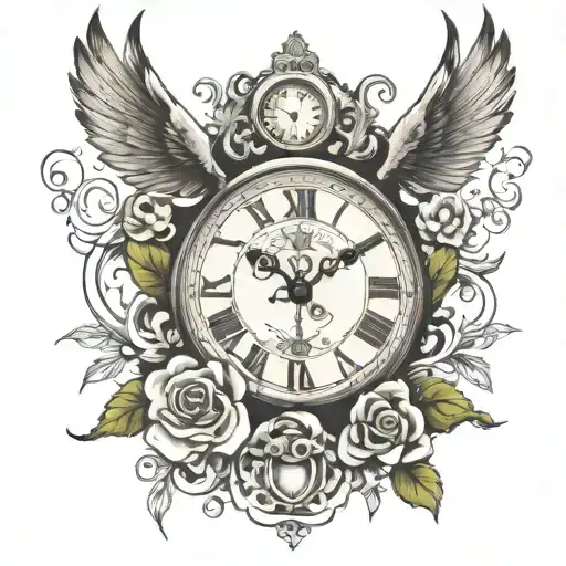 MOMENTS IN TIME tattoo design idea