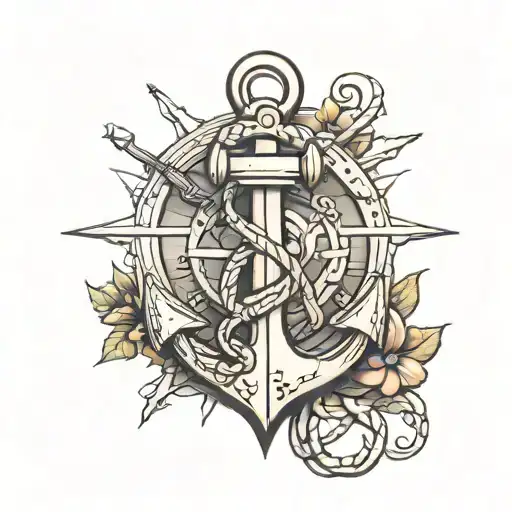 BOAT ANCHOR  tattoo design idea