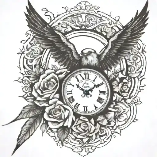 MOMENTS IN TIME tattoo design idea