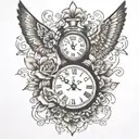 MOMENTS IN TIME tattoo design idea