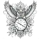 MOMENTS IN TIME tattoo design idea