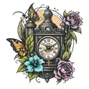 MOMENTS IN TIME tattoo design idea