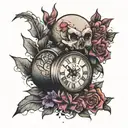 MOMENTS IN TIME tattoo design idea