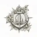 BOAT ANCHOR  tattoo design idea