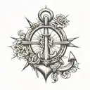 BOAT ANCHOR  tattoo design idea