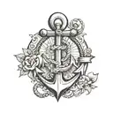 BOAT ANCHOR  tattoo design idea
