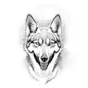 feral dog bite tattoo design idea