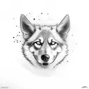 feral dog bite tattoo design idea