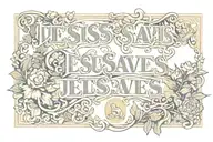Jesus Saves tattoo design idea