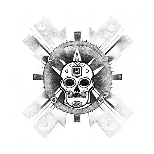 guerrero azteca tattoo design idea