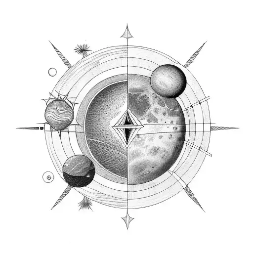 mercury venus earth mars venus jupiter saturn uranus neptune tattoo design idea