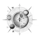 mercury venus earth mars venus jupiter saturn uranus neptune tattoo design idea