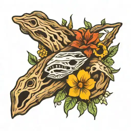 driftwood tattoo design idea