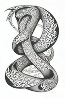 escher mobius strip tattoo design idea