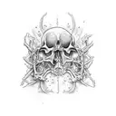anatomisches herz tattoo design idea