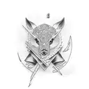 Basque club de golf tattoo design idea