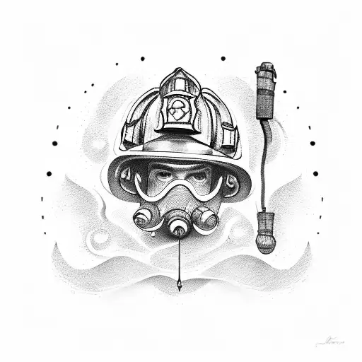 Fire Fighter tattoo design idea