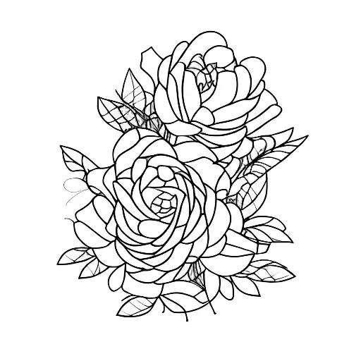 nebraska state outline with 402 numbers inside and golden rod flowers interwoven tattoo design idea