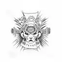 mexican gang sleeve tattoo design idea