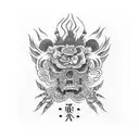 mexican gang sleeve tattoo design idea