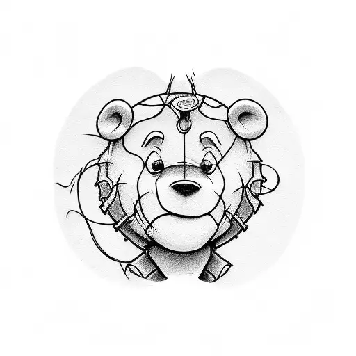 winni the pooh tattoo design idea