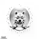 winni the pooh tattoo design idea