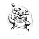 winni the pooh tattoo design idea