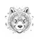 winni the pooh tattoo design idea