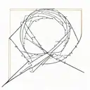 8 and has light rays coming tattoo design idea