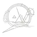 8 and has light rays coming tattoo design idea