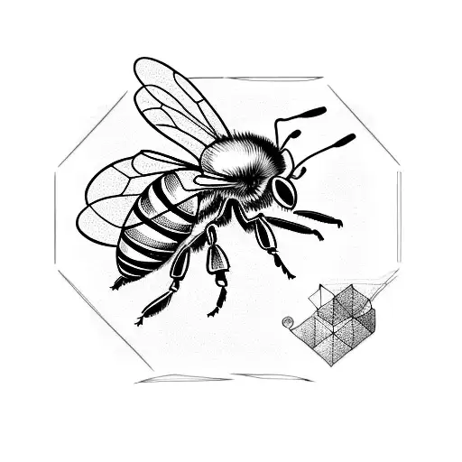 Honey Bee tattoo design idea