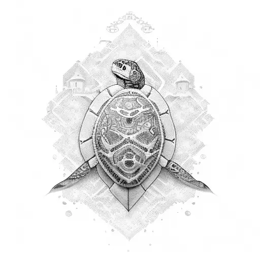 tortuga marina tattoo design idea