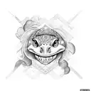 tortuga marina tattoo design idea