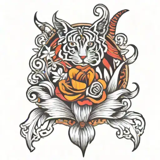 Double M M tattoo design idea