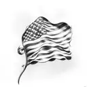american flag arm sleeve tattoo design idea