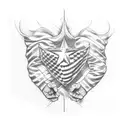 american flag arm sleeve tattoo design idea