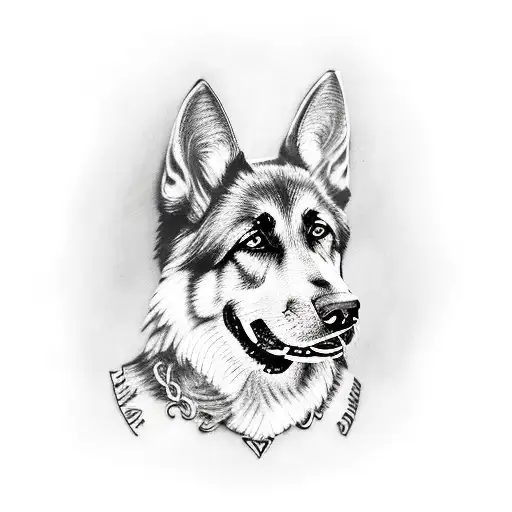 State Farm, German Shepard, Ike, Truman, Yvonne tattoo design idea